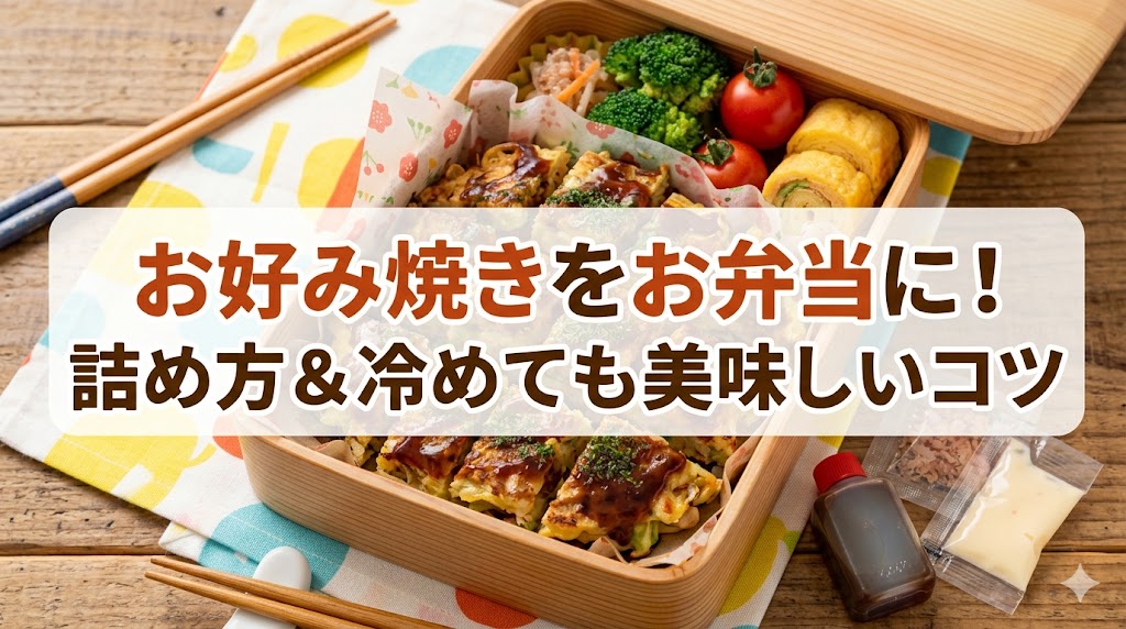 お好み焼きをお弁当に