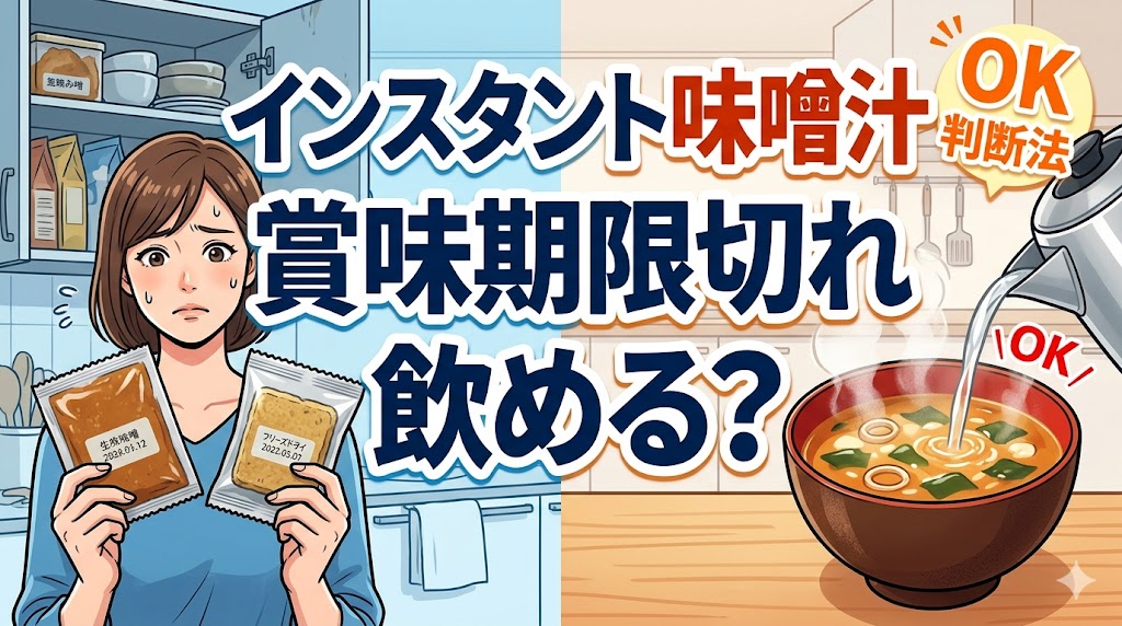 インスタント味噌汁賞味期限切れ